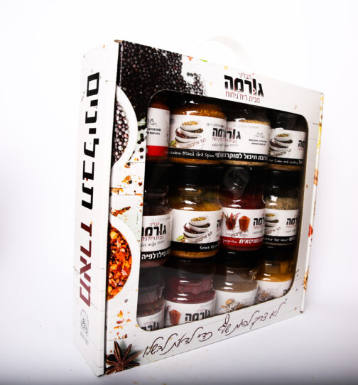 מארז תבלינים 12 צנצנות